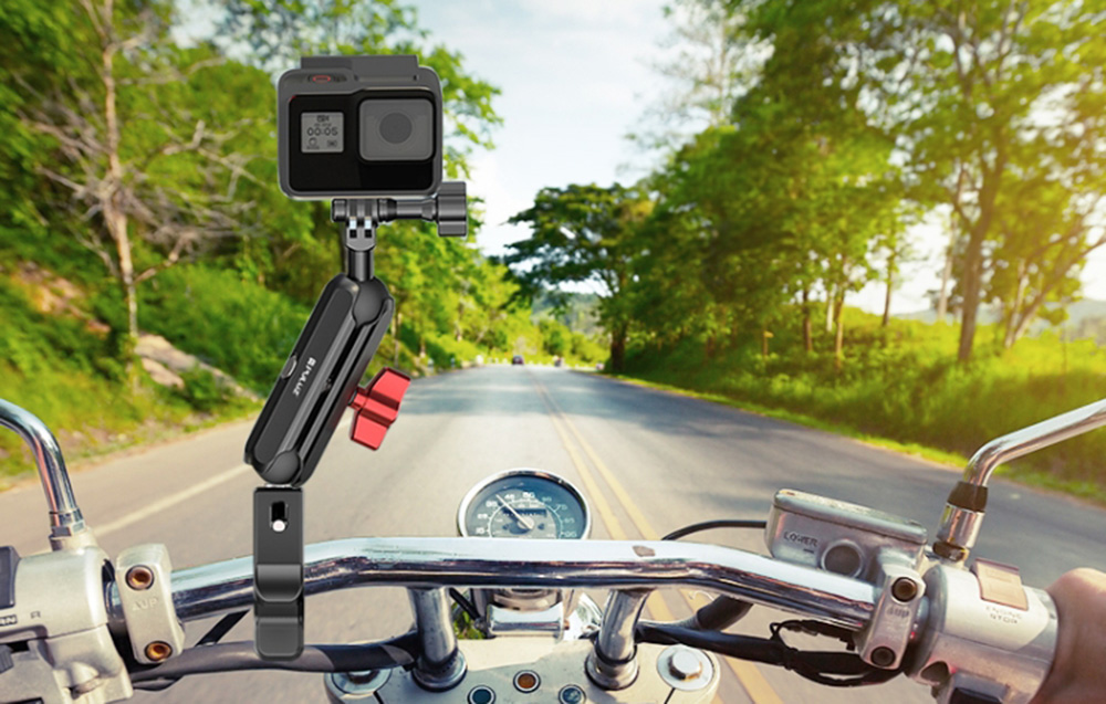 Support moto PULUZ avec caméra