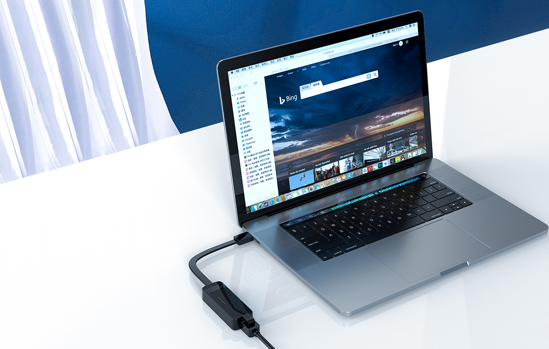 Connexion USB 3.0 vers RJ45