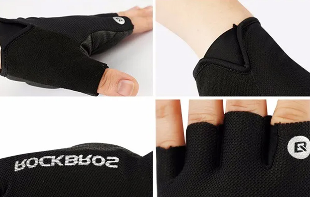 Gants Rockbros S106BK-M avec rembourrage amortissant