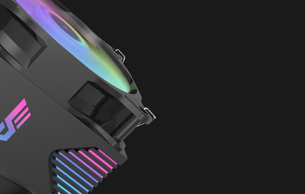 Éclairage RGB du Darkflash Darkair Plus