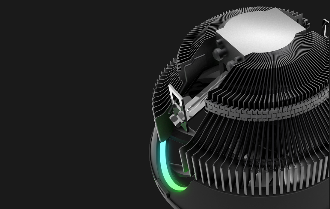 Base en cuivre du ventilateur pour processeur