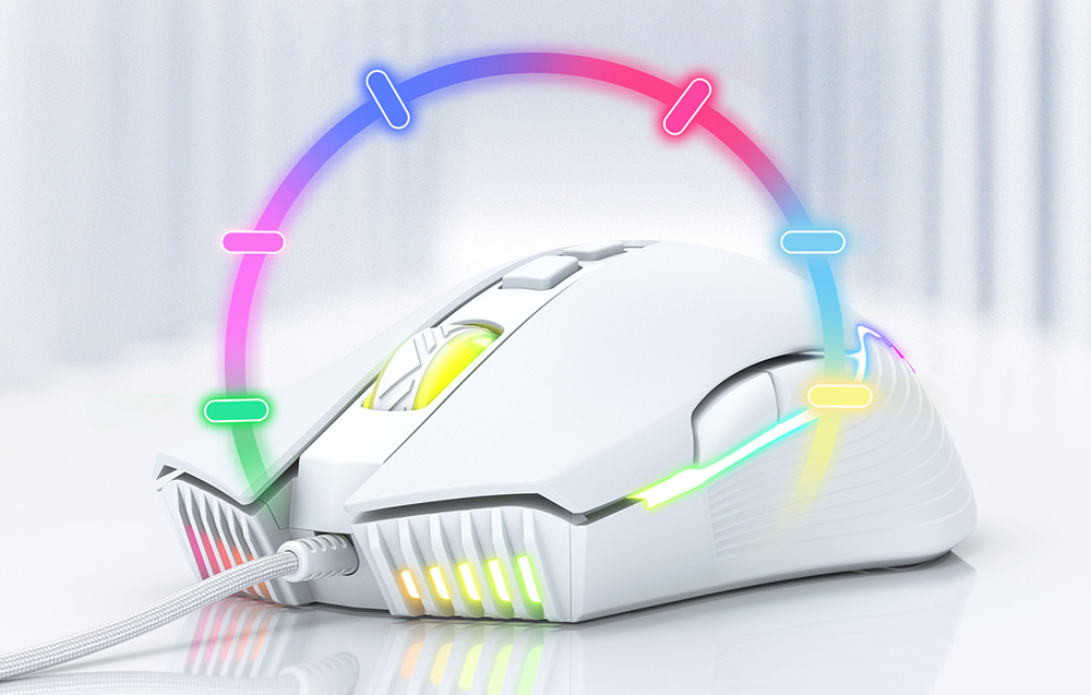 Rétroéclairage LED de la souris de jeu Onikuma CW905