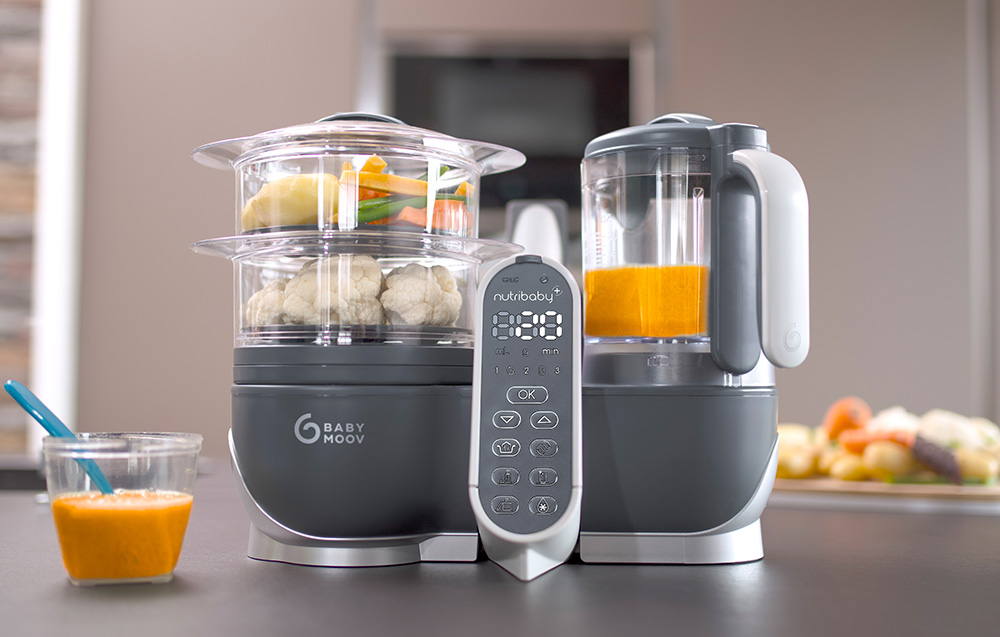 Robot culinaire Nutribaby en gris