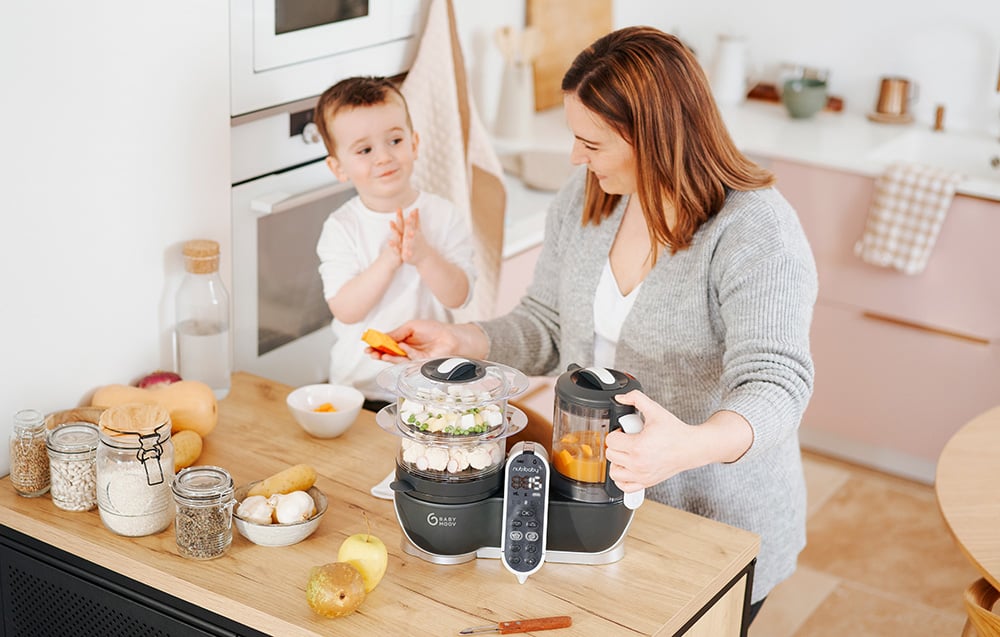 Panneau de contrôle du Nutribaby