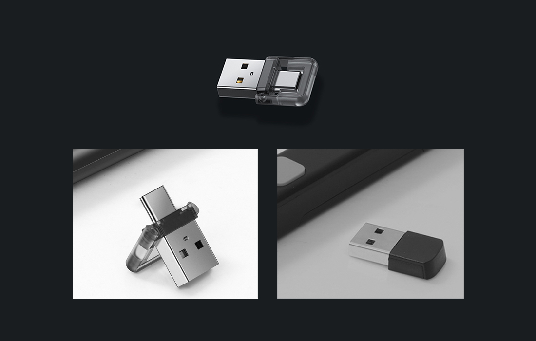 Dual interface showing compatibility with USB and USB-C ports