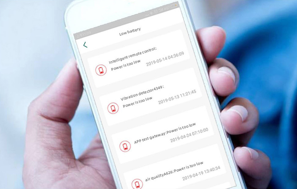 Notifications de batterie faible