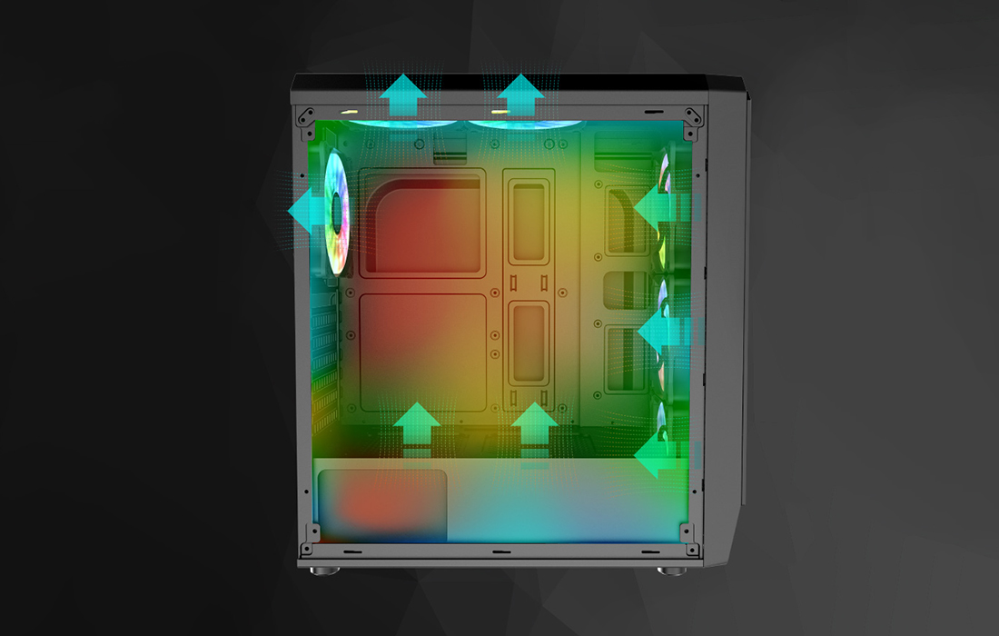 Système de refroidissement Darkflash Water Square 5