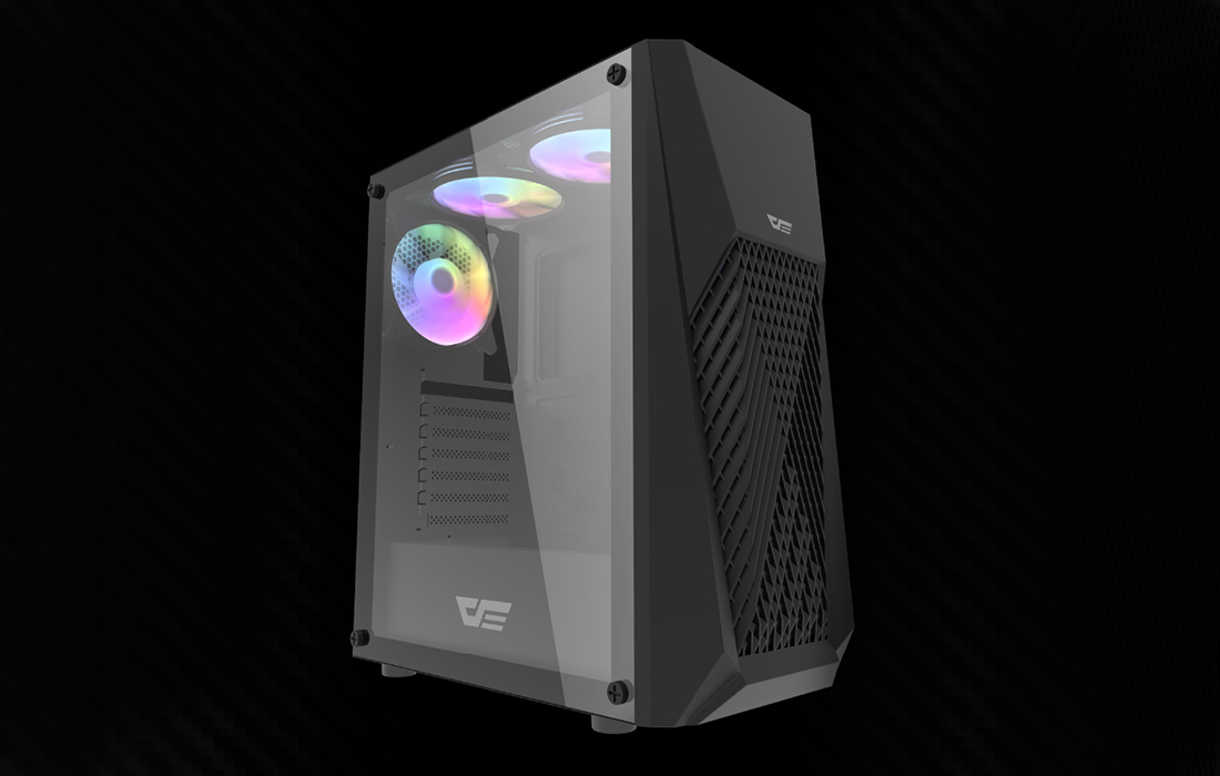 Vue avant du boîtier Darkflash DK150
