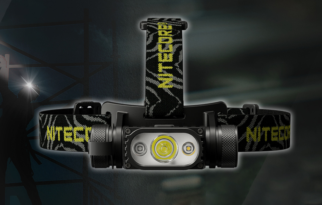 Différents modes d'éclairage de la NITECORE HC65 V2