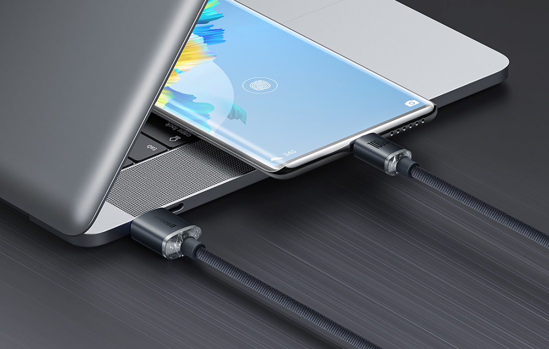 Baseus cable in use