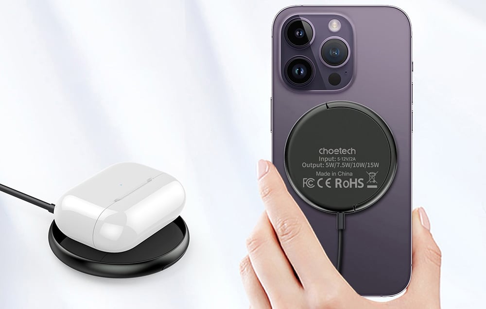 Support de téléphone intégré du chargeur Choetech T697-F