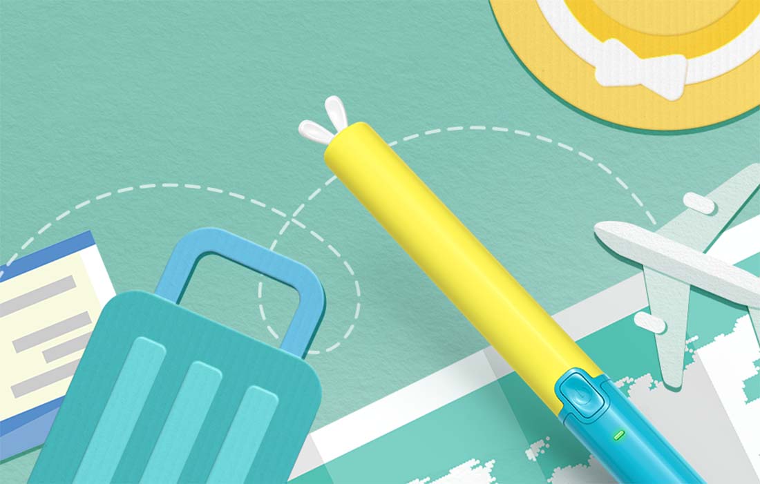 Enfant utilisant la brosse à dents FairyWill