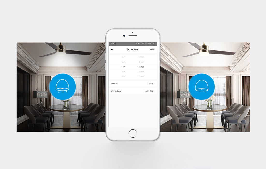 Contrôle à distance avec l'application