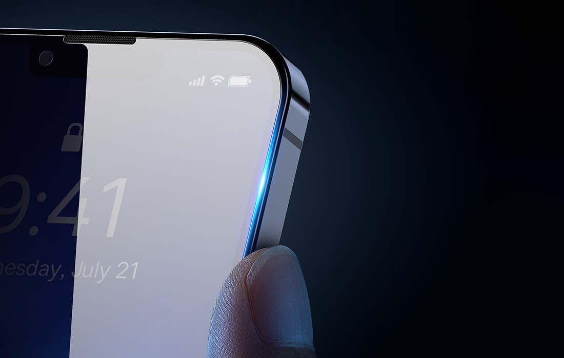 Verre trempé Baseus sur un iPhone 12 Pro Max