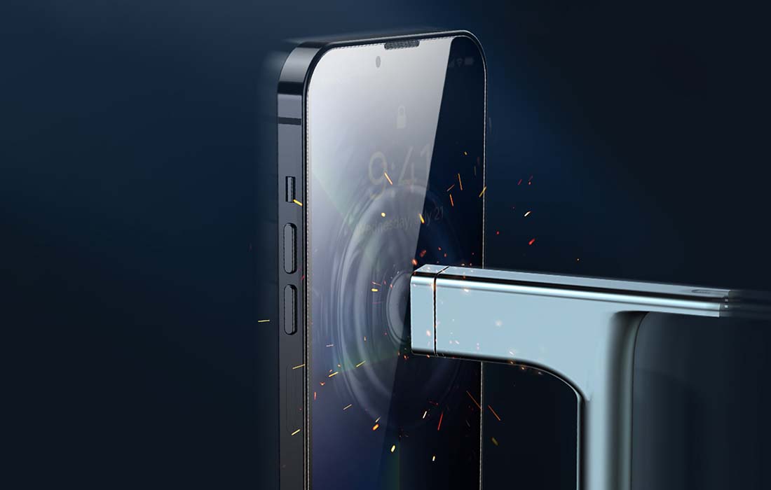Baseus tempered glass demonstration