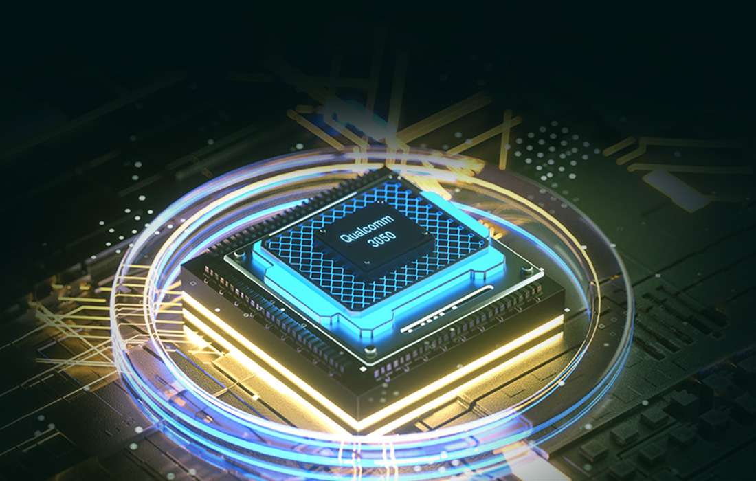 Qualcomm QCC3050 et transducteurs intégrés de 10 mm