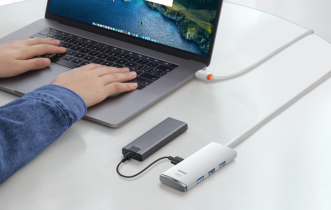 Utilisation du hub pour transférer des fichiers