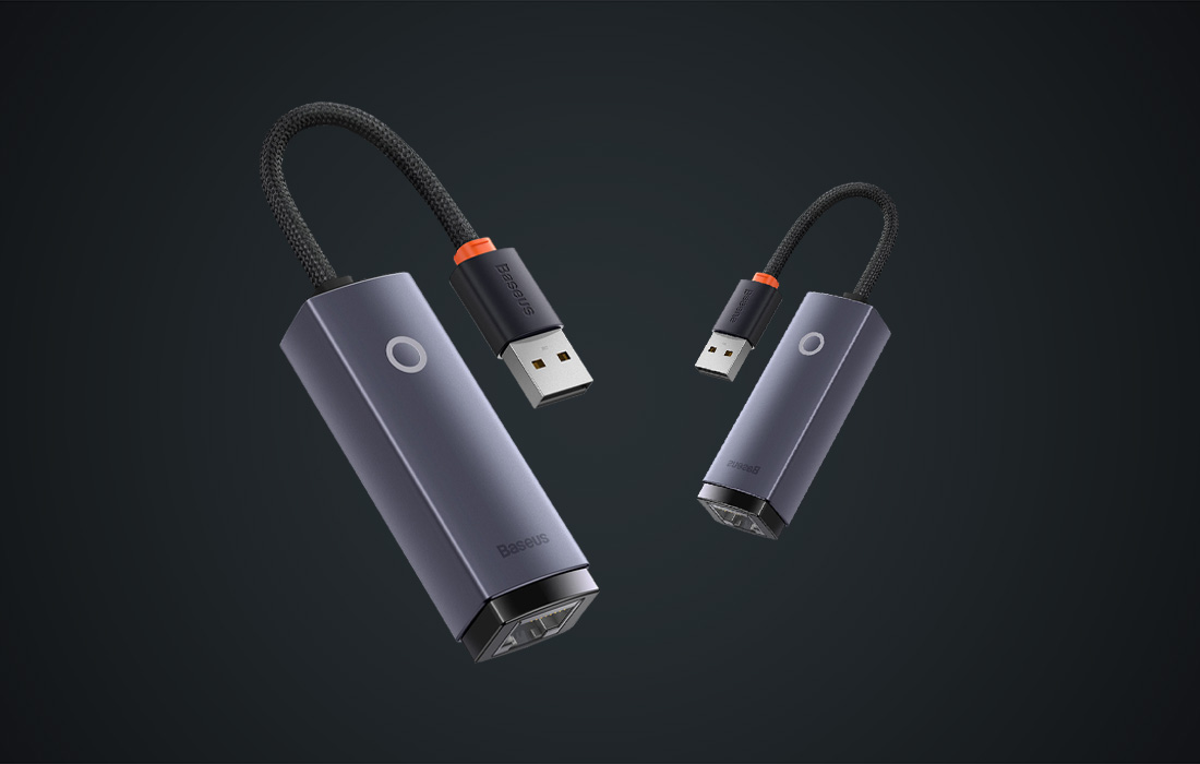Baseus Lite Series adaptateur réseau USB vers RJ45, facile à transporter