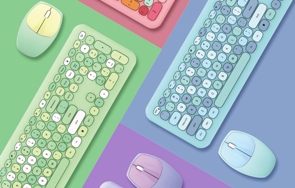 Variantes de couleurs du clavier et de la souris MOFII