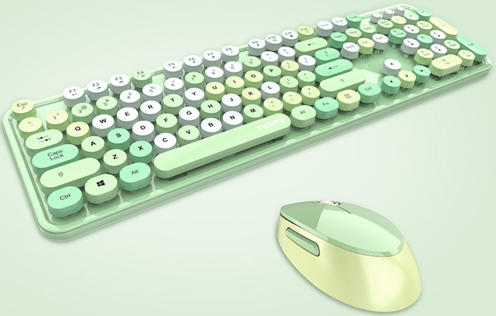 MOFII Sweet Ensemble clavier et souris sans fil Vert