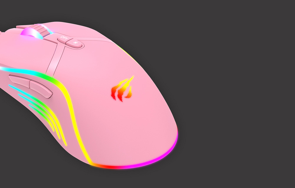 Souris Havit MS1026 avec rétroéclairage RGB coloré