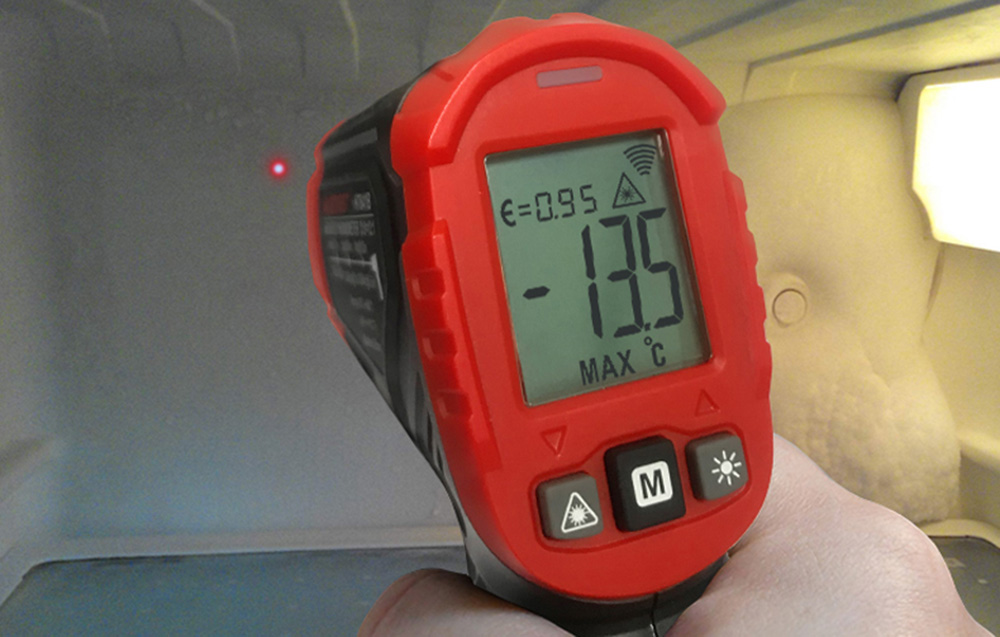 Écran LCD du pyromètre Habotest HT641B