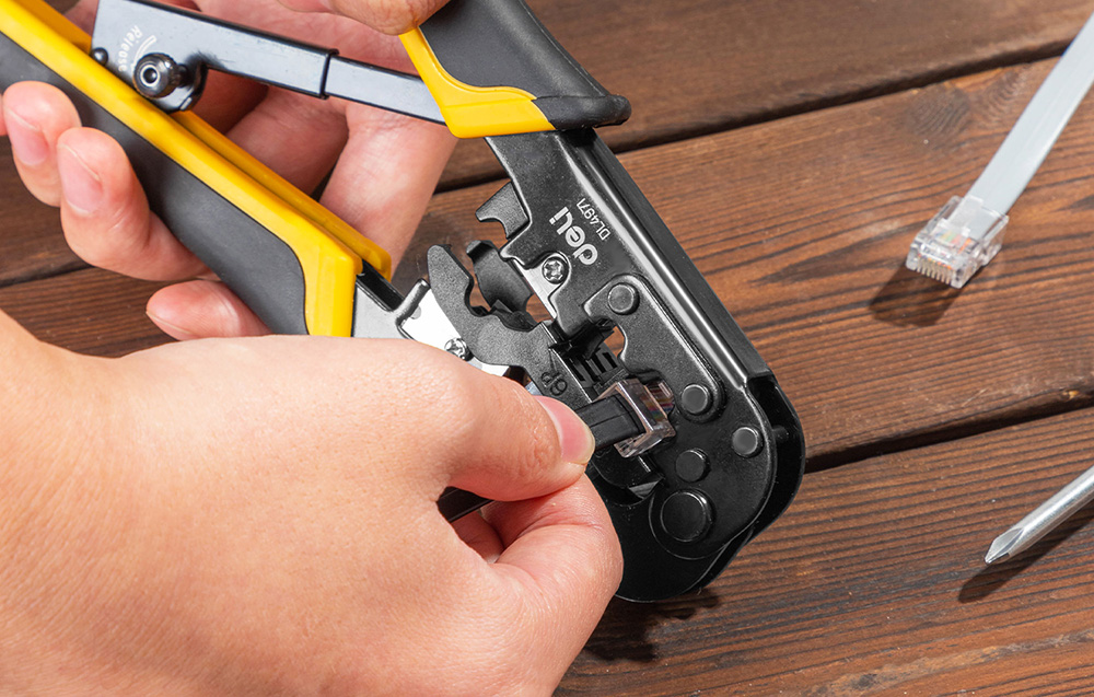 Deli Tools Ethernet Connector Crimping Pliers EDL4971