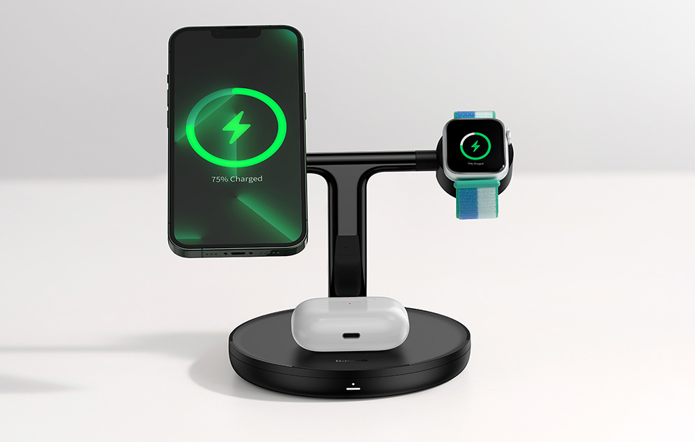 Baseus 3-en-1 chargeur inductif avec puissance efficace