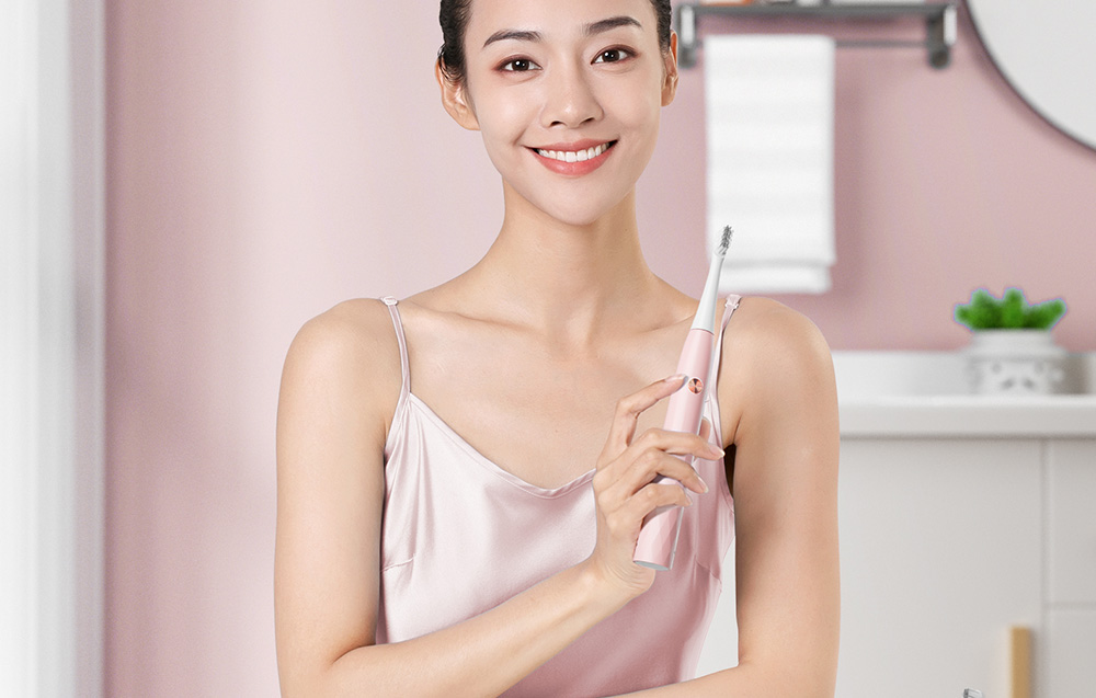 Brosse à dents sonique ENCHEN T501 rose
