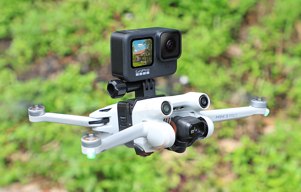 Monture de caméra sportive pour DJI Mini 3 Pro