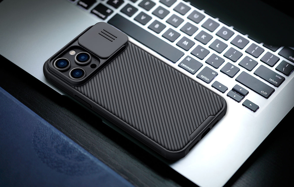 Finition antidérapante de la coque Nillkin CamShield Pro