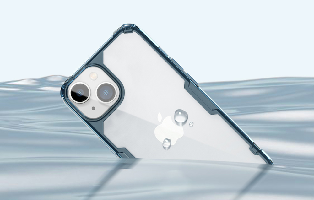 Image de la coque Nillkin Nature TPU Pro pour iPhone 13/14 en bleu