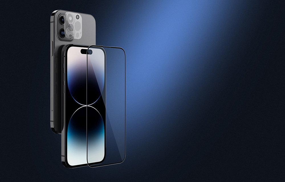 Nillkin verre trempé 2-en-1 pour écran de smartphone et appareil photo pour Apple iPhone 14 Pro Max