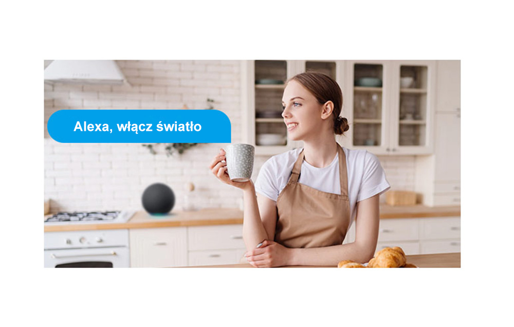Compatible avec Google Assistant et Amazon Alexa