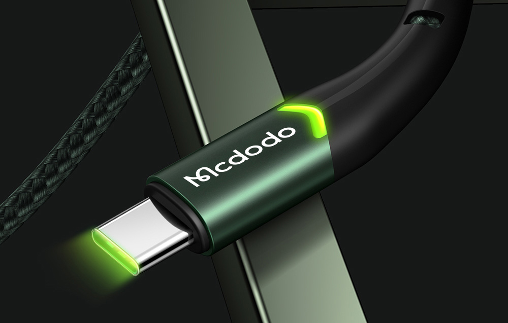 Rétroéclairage du câble Mcdodo Magnificence CA-7961 LED (vert)