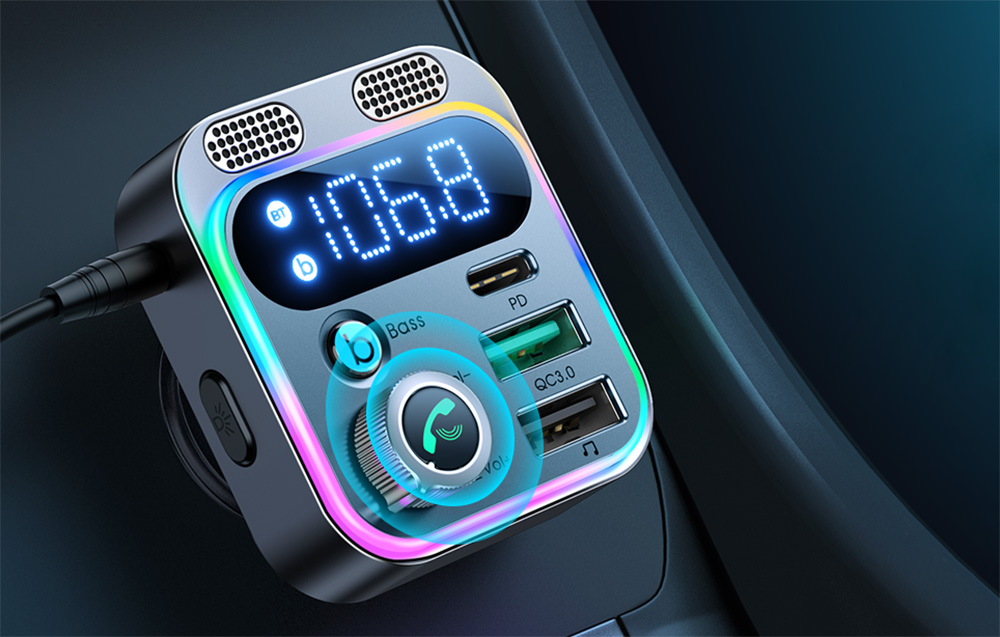 Émetteur FM Joyroom JR-CL16 noir