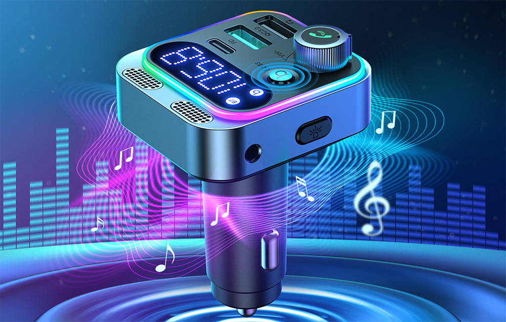 Musique émetteur FM Joyroom JR-CL16 noir