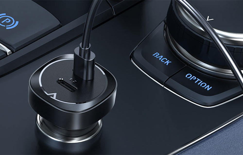 Chargeur de voiture Acefast B2 noir