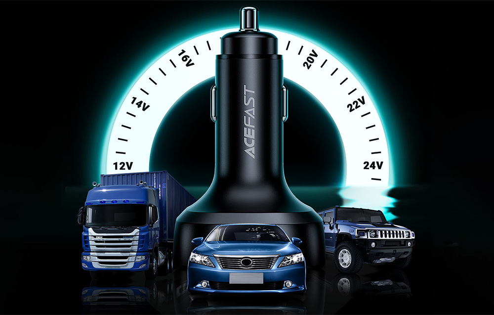 Design élégant du chargeur de voiture Acefast B5