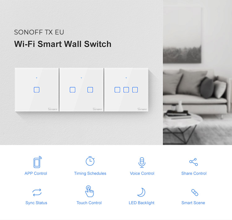 Sonoff TX Interrupteur Intelligent