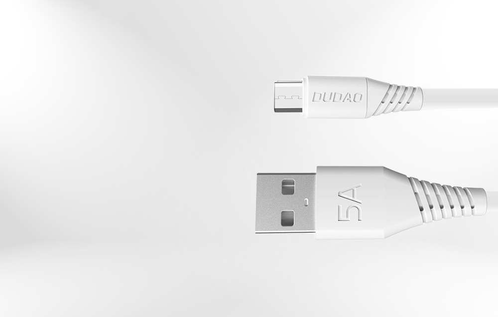 Dudao L2M câble USB vers Micro USB 5A, 2m (blanc)