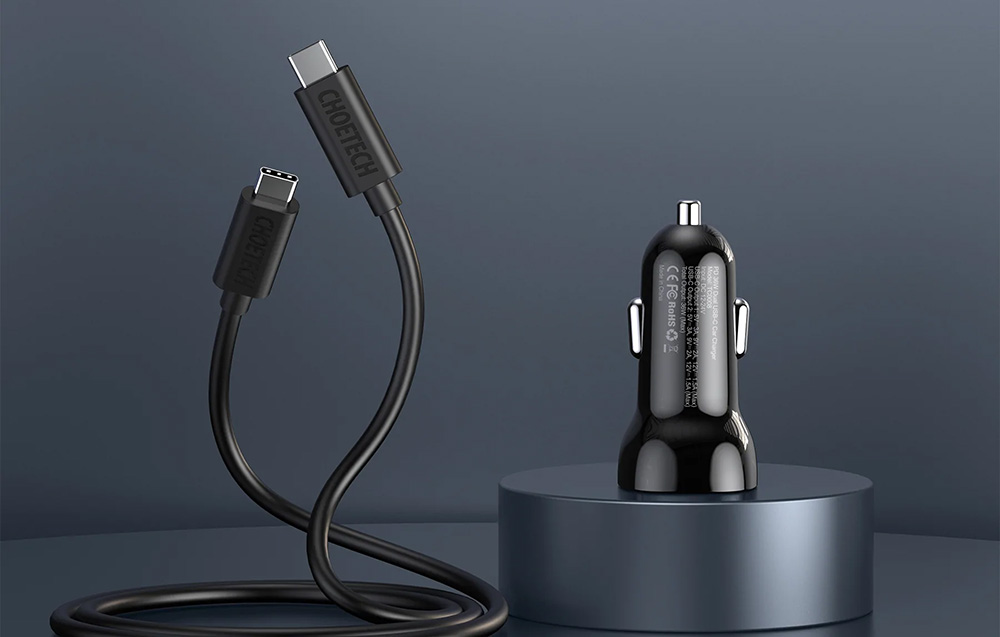 Chargeur de voiture double Choetech 40W