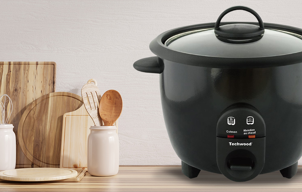 Techwood rice cooking device