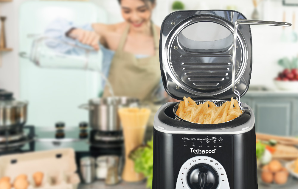 Friteuse et fondue Techwood en fonctionnement