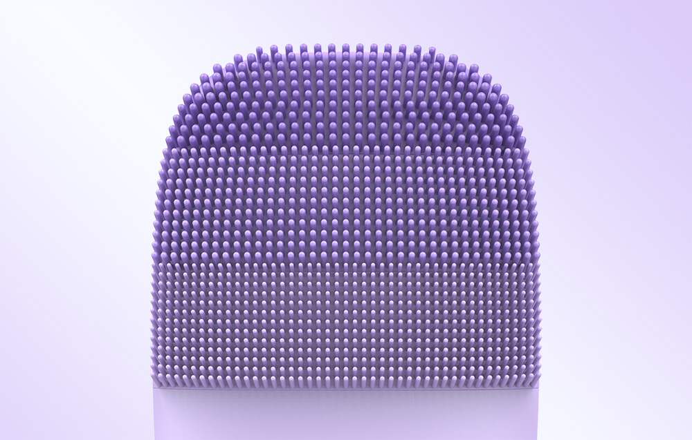 Zones de nettoyage de la brosse InFace MS2000 Pro