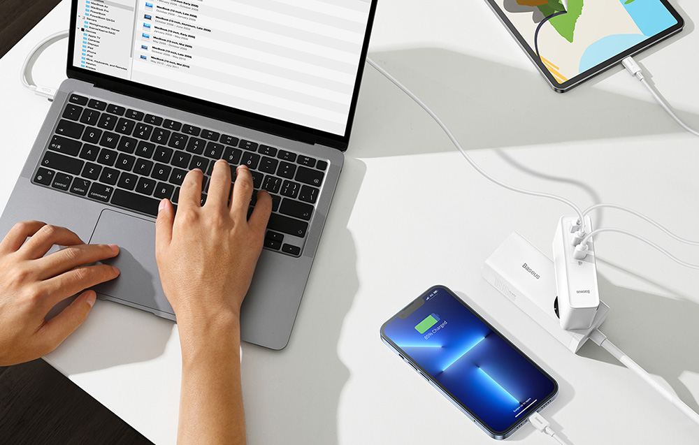 Baseus GaN5 Pro 2xUSB-C + USB chargeur secteur