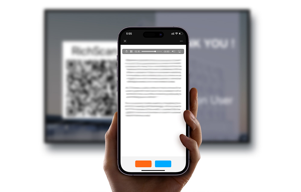 Fonction de transcription automatique de la télécommande Baseus Orange Dot