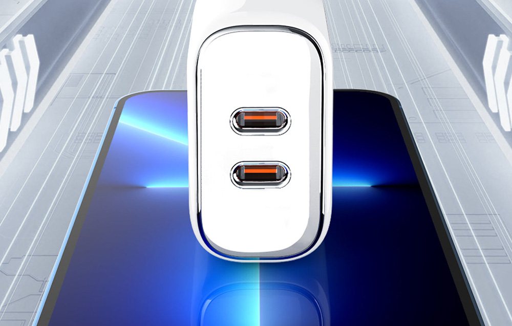 Ports USB-C du chargeur LDNIO