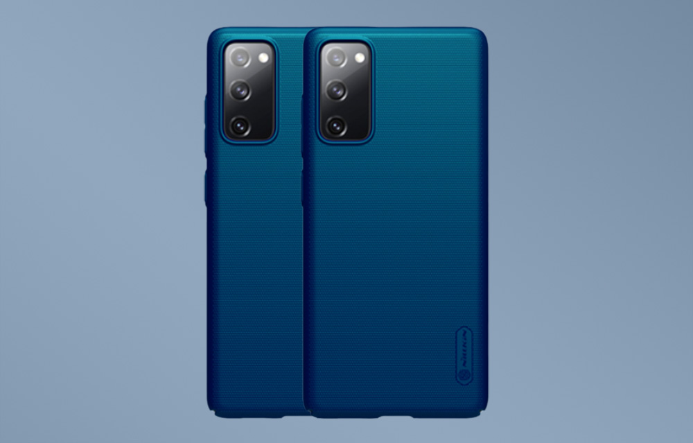Nillkin Super Frosted Shield étui pour Samsung Galaxy S20 FE (bleu)