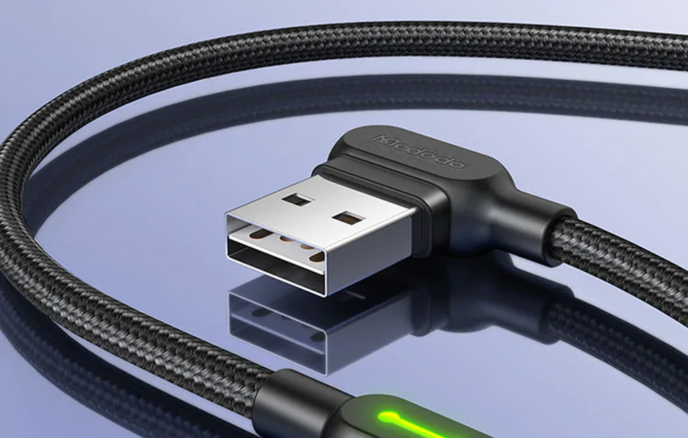 Câble USB vers Lightning coudé Mcdodo CA-4673, 3m (noir)